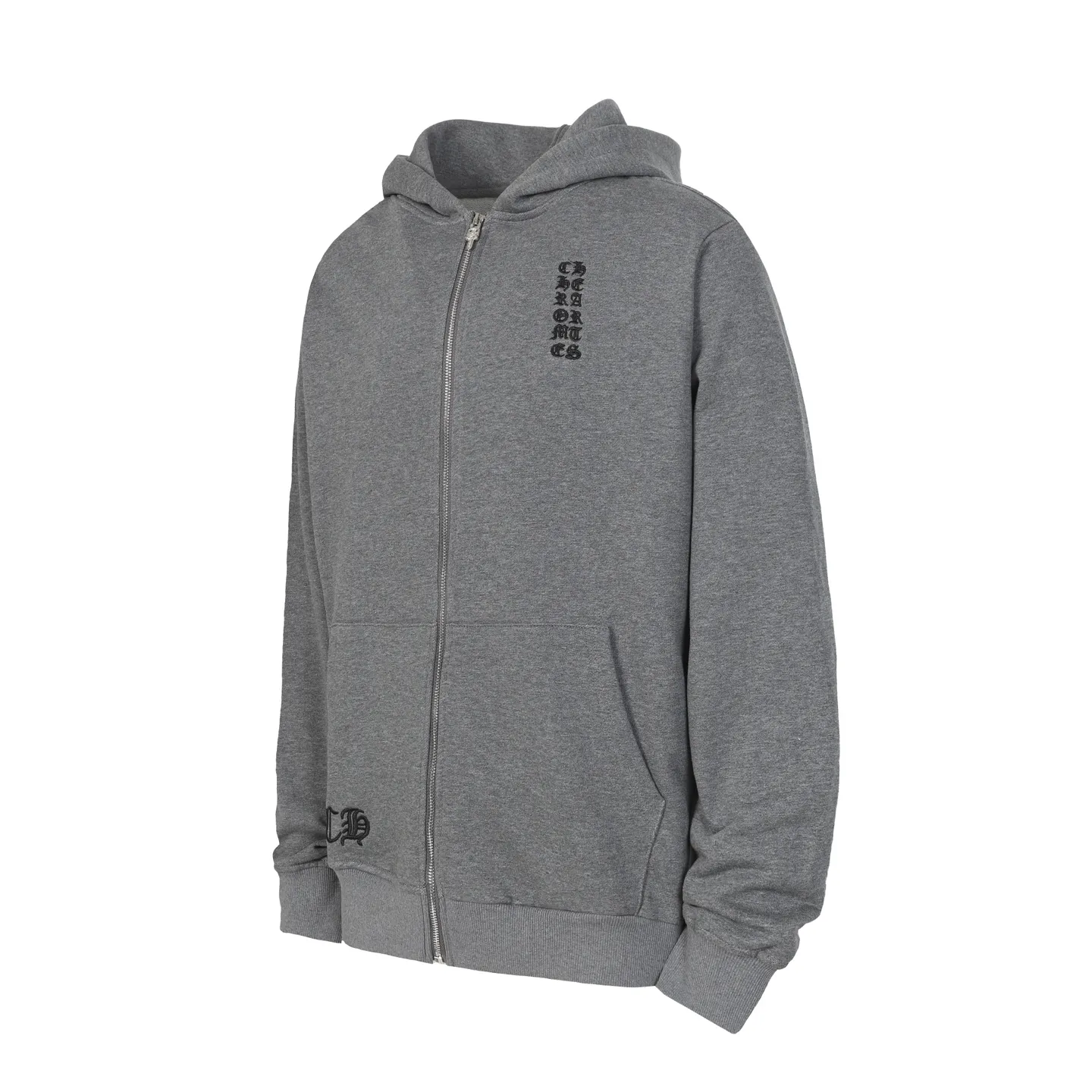 P280 Cross-border running quantity model, please do not place an order if you pursue quality - Chrome Hearts/Chrome Hearts Sanskrit embroidered high-density zipper sweatshirt cardigan jacket - High weight, high density and high quality. The wool is soft, delicate and skin-friendly. Soft and silky to the touch. Excellent warmth and skin-friendly properties. - Custom-woven and custom-dyed, no color difference. No matter the fabric or workmanship details, it beats the ordinary version on the market. - Hardware zipper accessories are all customized, full of details - Color: black gray - Size: S M L XL